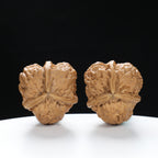 “Three-Ridged” Fine Dense Mini Totem Y-Form Triple-Ridge Wenwan Walnuts Pair | Size:34L*34W*38H | UPI:UR-00145