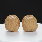 “Fortune Ingot” Big Yuanbao Gold Ingot Shape Yunnan Cloud Iron Wenwan Walnuts Pair | Size:33L*44W*35H | UPI:UR-00109