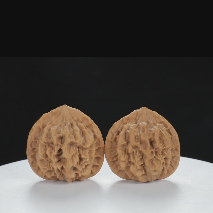 "Large Mandarin Hat" Collector's entry level Wenwan Walnuts Pair | Size:45L*40W*43H | UPI:UR-00021