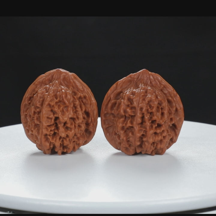 "Starry Sky" Collector's entry level Wenwan Walnuts Pair | Size:37L*36W*38H | UPI:UR-00066