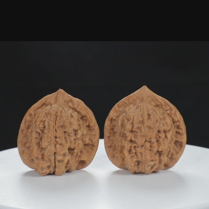 "Large Mandarin Hat" Curated entry level Wenwan Walnuts Pair | Size:44L*40W*45H | UPI:UR-00083