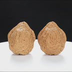 “Toad Head” Peach-Form Golden Toad Hamato Wenwan Walnuts Pair | Size:35L*39W*41H | UPI:UR-00112