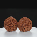 “Qilin Scale Pattern” Qilin Official's Cap Wenwan Walnuts Pair | Size:45L*44W*47H | UPI:UR-00131