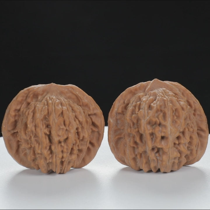 "Si Zuo Lou" Original entry level Wenwan Walnuts Pair | Size:44L*39W*38H | UPI:UR-00014