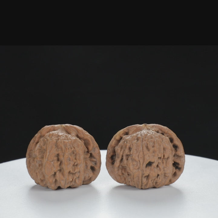 "Si Zuo Lou" Curated entry level Wenwan Walnuts Pair | Size:40L*39W*32H | UPI:UR-00135