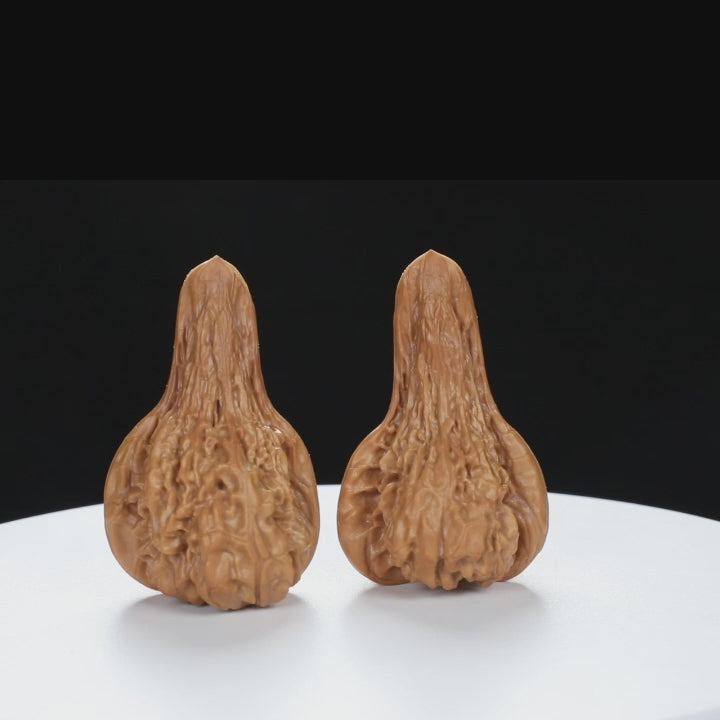 “Platypus” Natural Large Platypus-Shaped Irregular Wenwan Walnuts Pair | Size:34L*36W*54H | UPI:UR-00140