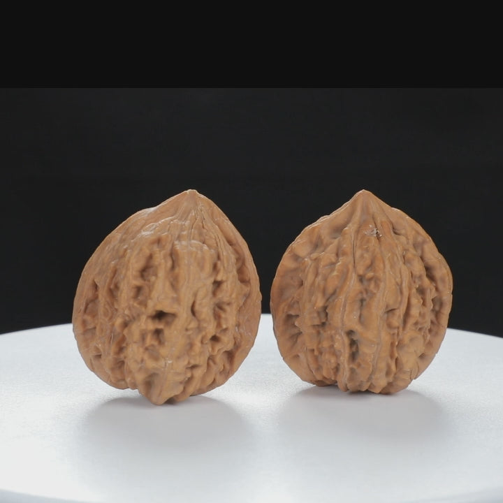 "Nanjiang Stone" Distinctive entry level Wenwan Walnuts Pair | Size:38L*37W*43H | UPI:UR-00127