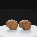 “Fortune Ingot” Flat Ingot Toad-Belly Yunnan Iron Wenwan Walnuts Pair | Size:32L*40W*38H | UPI:UR-00143