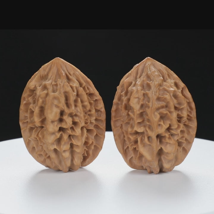 “Fortune Mouse / Bodhi Seed” Fortune Rat (Nine-Story Pagoda Origin) Tall-Stature Wenwan Walnuts Pair | Size:40L*41W*53H | UPI:UR-00043
